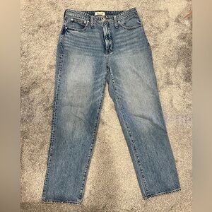 Madewell curvy straight leg jeans size 30